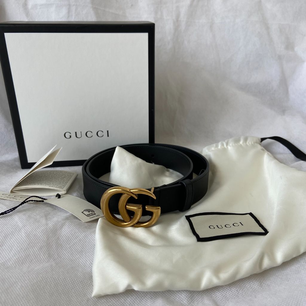 Gucci GG Marmont Belt Leather - BOPF | Business of Preloved Fashion