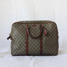 Gucci Guccisima briefcase bag with brown crocodile leather trim - BOPF | Business of Preloved Fashion
