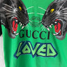 Gucci Logo Print Green T Shirt - BOPF | Business of Preloved Fashion