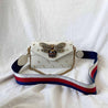 Gucci Off White Leather Broadway Pearly Bee Shoulder Bag - BOPF | Business of Preloved Fashion