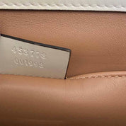 Gucci Off White Leather Broadway Pearly Bee Shoulder Bag - BOPF | Business of Preloved Fashion