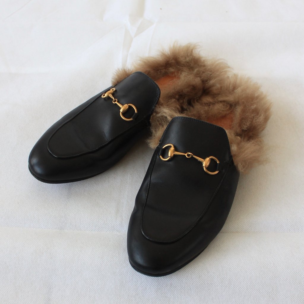 Gucci Princetown backless loafers, 39 - BOPF | Business of Preloved Fashion