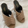 Gucci tan criss-cross leather sylvie mules, 37 - BOPF | Business of Preloved Fashion
