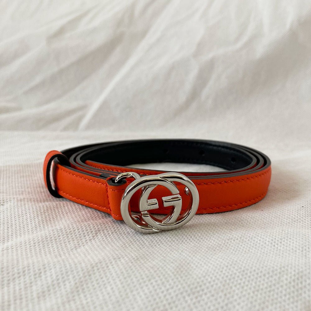 Gucci Thin Orange Belt - BOPF | Business of Preloved Fashion