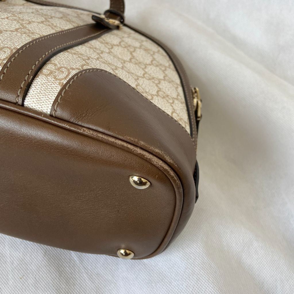 Gucci top handle bag GG coated canvas - BOPF | Business of Preloved Fashion