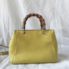 Gucci yellow bamboo handle shopper tote bag - BOPF | Business of Preloved Fashion