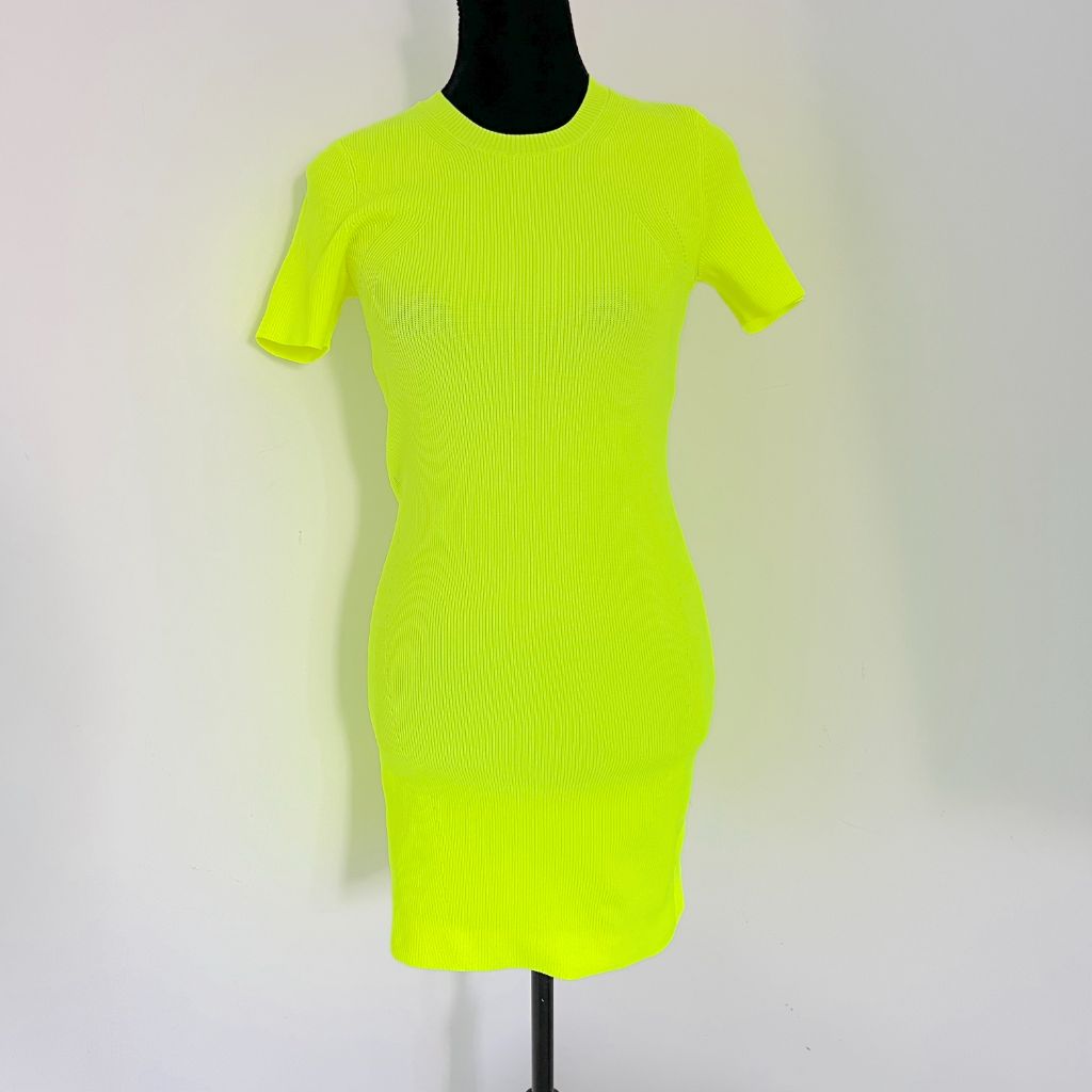 Helmut Lang Neon Knit Dress - BOPF