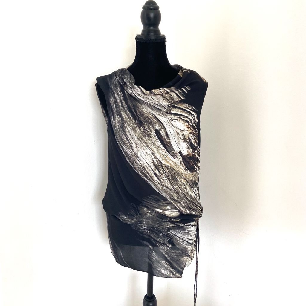 Helmut Lang Printed Blouse - BOPF | Business of Preloved Fashion