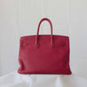 Hermes 35 Birkin Red Clemence Leather with Palladium Hardware - BOPF | Business of Preloved Fashion