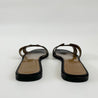 Hermes Black Leather Oran Flat Sandals, 39.5 - BOPF | Business of Preloved Fashion