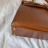 Hermes Brique Box Calf Leather Gold Hardware Kelly Sellier 35 Bag - BOPF | Business of Preloved Fashion