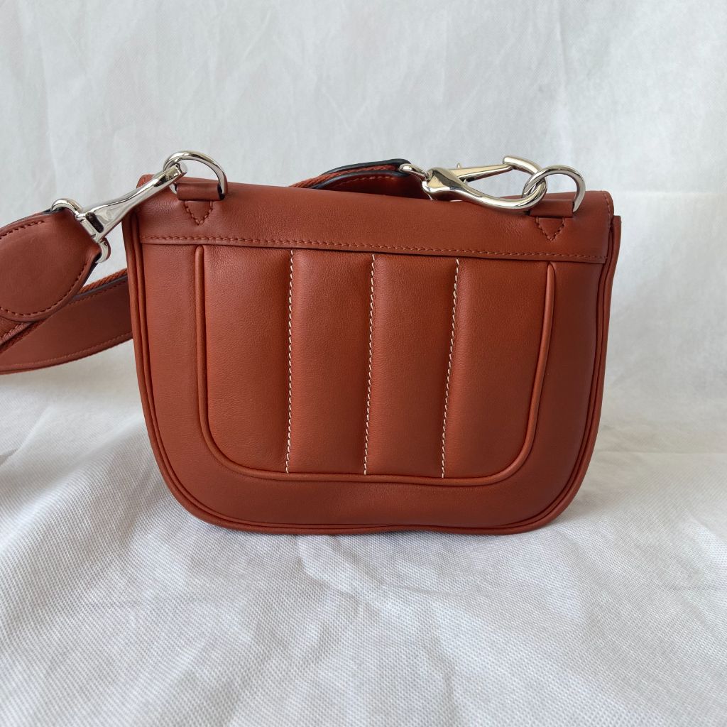 Hermes Brique Swift Leather Berline 21 bag - BOPF | Business of Preloved Fashion