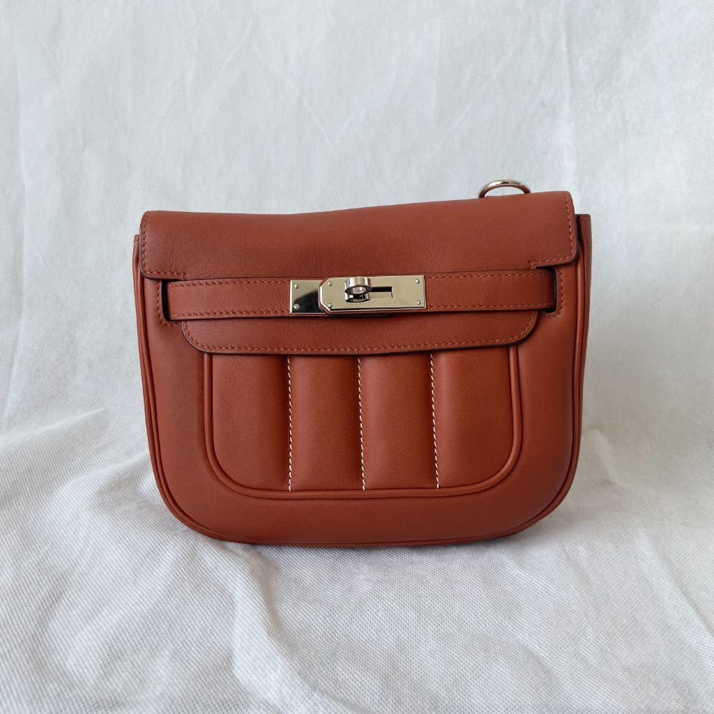 Hermes Brique Swift Leather Berline 21 bag - BOPF | Business of Preloved Fashion