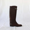 Hermes Brown Leather Palladium Plated Kelly Jumping Boots, 38 - BOPF | Business of Preloved Fashion