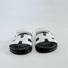 Hermes Chypre white leather sandals, 37 - BOPF | Business of Preloved Fashion