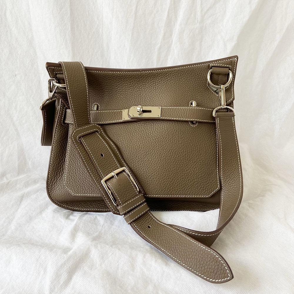 Hermès Etain Togo Leather Palladium Hardware Jypsiere 31 Bag - BOPF | Business of Preloved Fashion