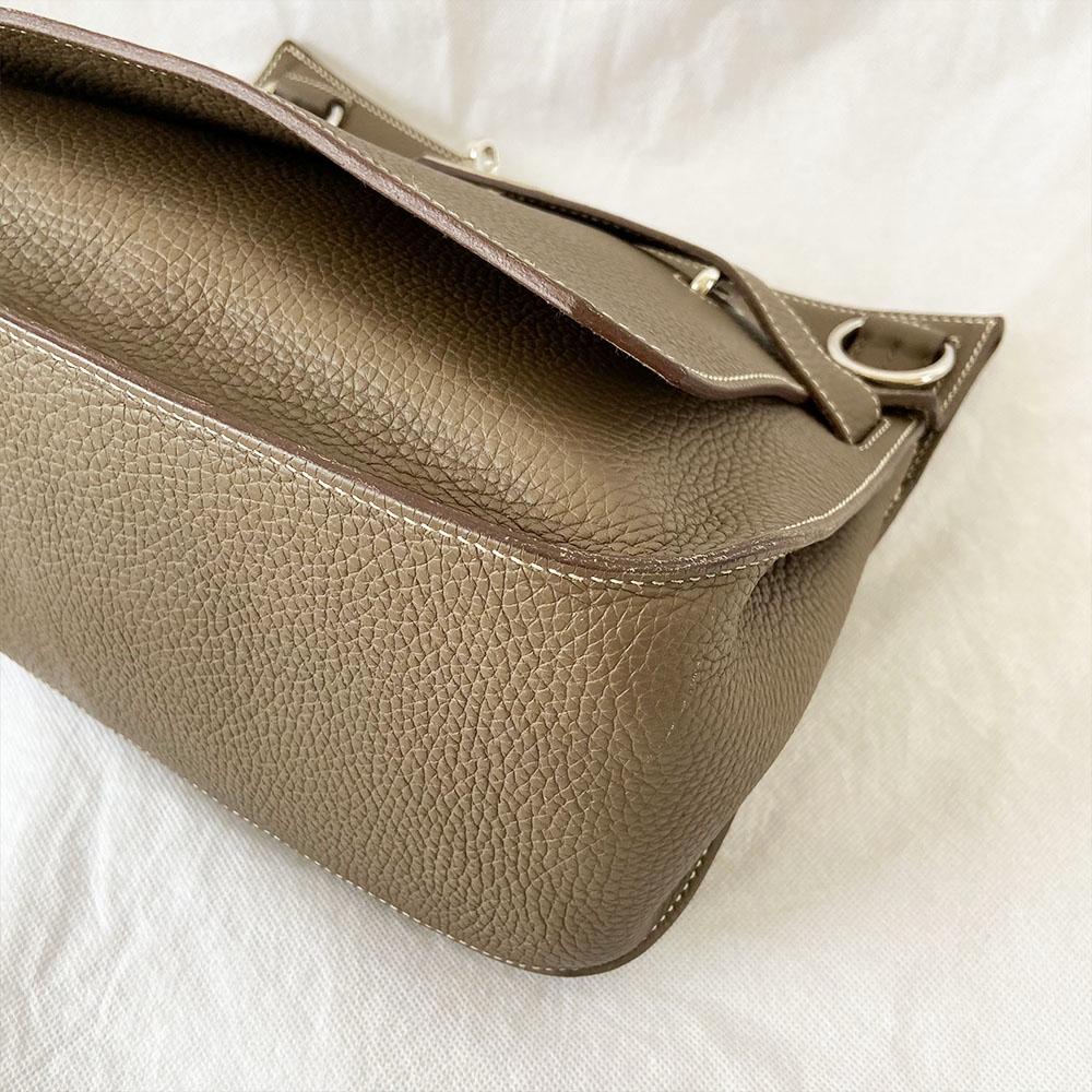 Hermès Etain Togo Leather Palladium Hardware Jypsiere 31 Bag - BOPF | Business of Preloved Fashion