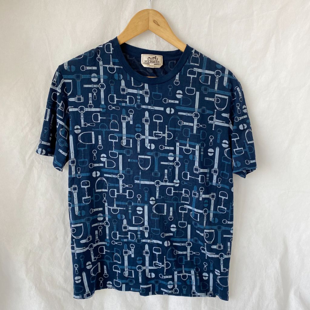 Hermes Horsebit Print Mens T-Shirt - BOPF | Business of Preloved Fashion