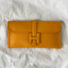 Hermes Jaune Epsom Leather Elan Jige 29 Clutch - BOPF | Business of Preloved Fashion