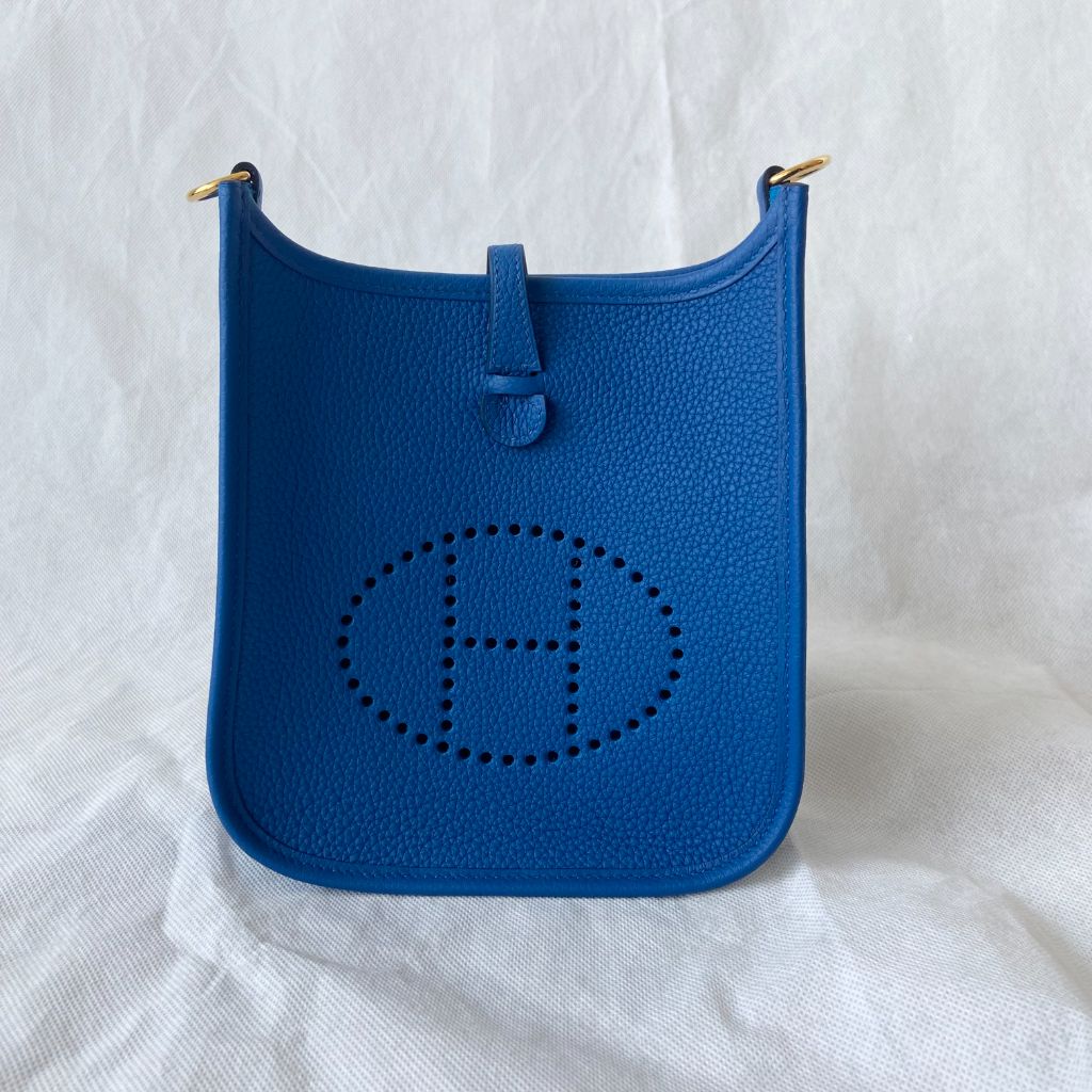 Hermès Mini TPM Evelyne Electric Blue Crossbody Bag - BOPF | Business of Preloved Fashion