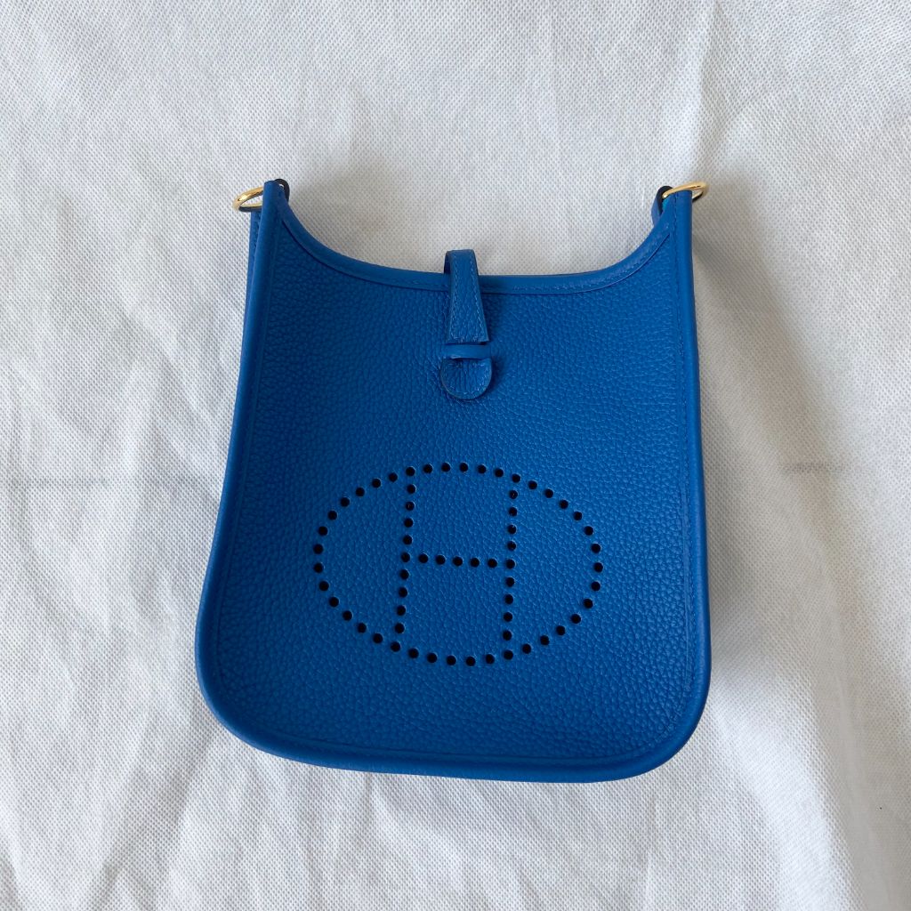 Hermès Mini TPM Evelyne Electric Blue Crossbody Bag - BOPF | Business of Preloved Fashion