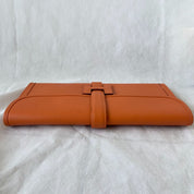 Hermes Orange Epsom Leather Elan Jige 29 Clutch - BOPF | Business of Preloved Fashion