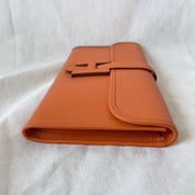 Hermes Orange Epsom Leather Elan Jige 29 Clutch - BOPF | Business of Preloved Fashion
