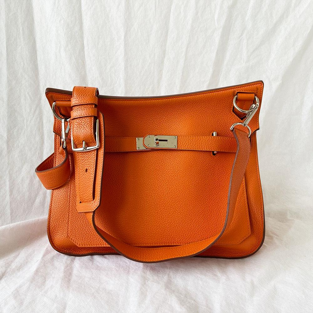 Hermès Orange Taurillon Clemence Leather Jypsiere 31 - BOPF | Business of Preloved Fashion