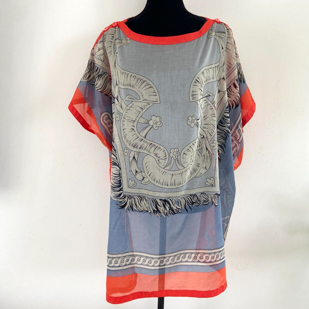 Hermes printed kaftan swim cover - BOPF | Business of Preloved Fashion