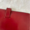 Hermés Red Leather Bearn Gusset Wallet - BOPF | Business of Preloved Fashion