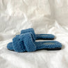 Hermes Shearling Blue Slippers, 37 - BOPF | Business of Preloved Fashion