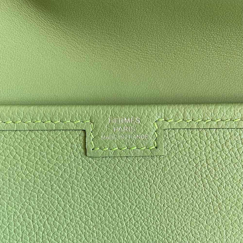 Hermes Vert Criquet Jige Clutch - BOPF | Business of Preloved Fashion