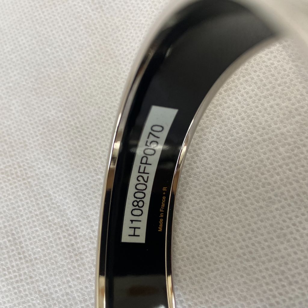 Hermes wide metal and enamel bracelet - BOPF | Business of Preloved Fashion