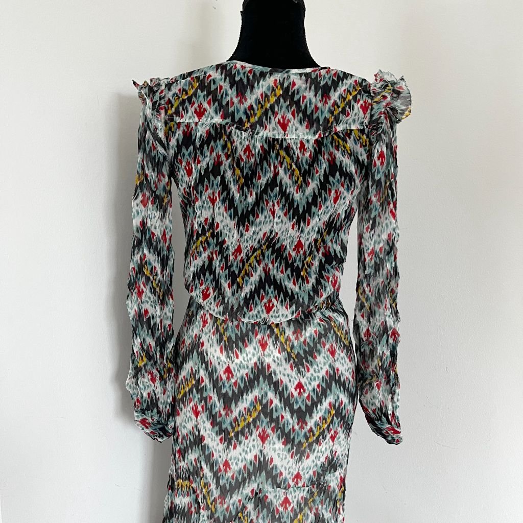 Isabel Marant Etoile printed long sleeve midi dress - BOPF | Business of Preloved Fashion