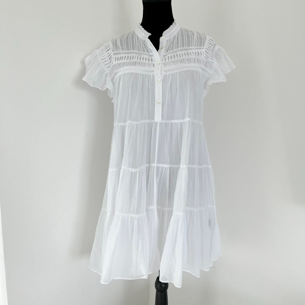 Isabel Marant toile Lanikaye tiered mini dress - BOPF | Business of  Preloved Fashion
