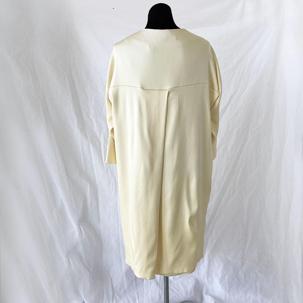 Jil Sander Light Yellow Silk Midi Shift Dress - BOPF | Business of Preloved Fashion