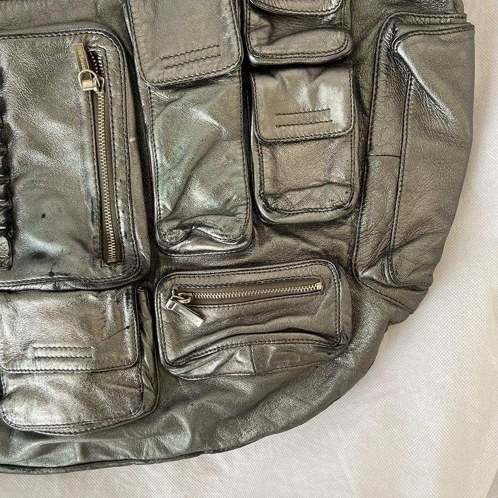 Jil Sander Silver Pocket Detail Oversized Bag - BOPF | Business of Preloved Fashion