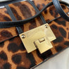 Jimmy Choo leopard print pony hair flap bag - BOPF | Business of Preloved Fashion