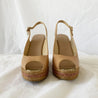 Jimmy Choo Tan Wedge Esapdrille Sandals - BOPF | Business of Preloved Fashion