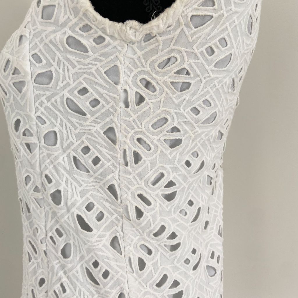 Kenzo white KENZO logo embroidered dress - BOPF | Business of Preloved Fashion