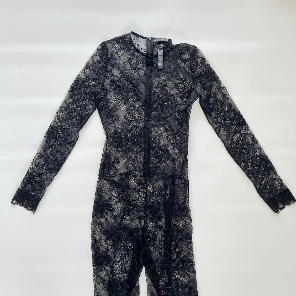 La Perla black full lace bodice jumpsuit - BOPF | Business of Preloved Fashion