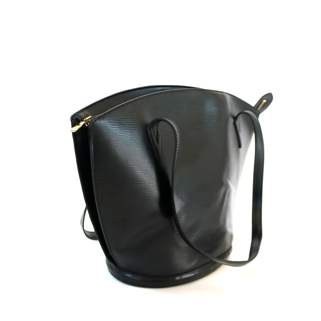 Louis Vuitton Saint Jacques Epi Leather Shoulder Bag Black