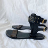 Louis Vuitton Black Monogram Passenger Flat Ankle Cuff Sandals, 38.5 - BOPF | Business of Preloved Fashion