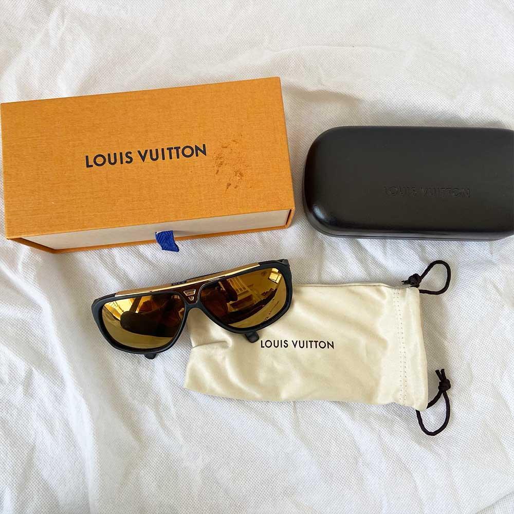 LOUIS VUITTON Evidence Sunglasses Z0350W Black 1198699