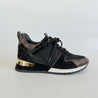 Louis Vuitton Black/Brown Monogram Canvas And Suede Run Away Low Top Sneakers , 38 - BOPF | Business of Preloved Fashion