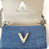 Louis Vuitton blue epi Leather twist chain clutch - BOPF | Business of Preloved Fashion