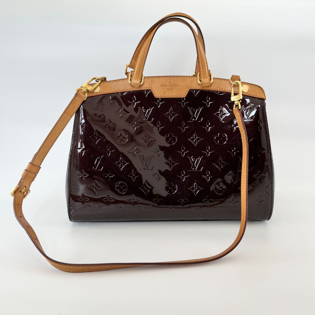 Louis Vuitton burgundy Vernis brea MM shoulder bag - BOPF | Business of Preloved Fashion