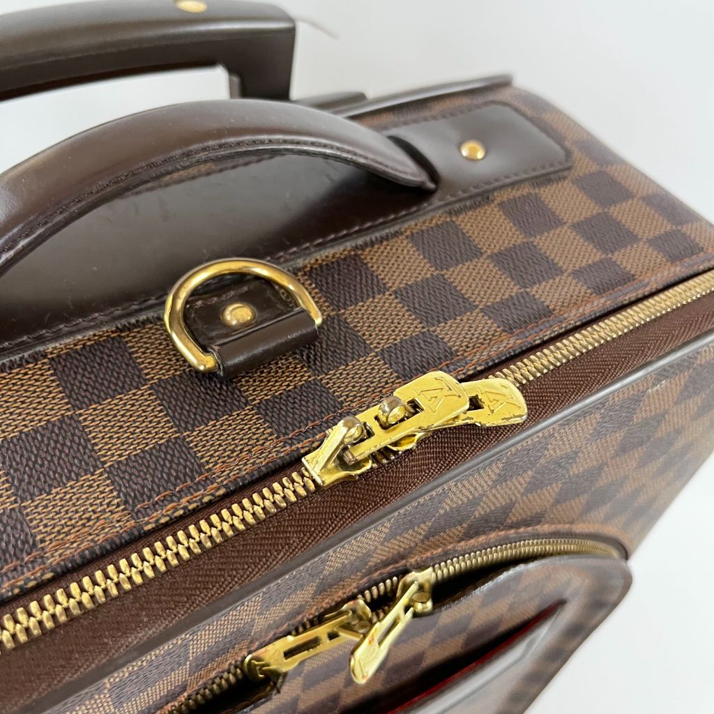 Louis Vuitton Damier Leather Trolley With Front Pocket Suitcase