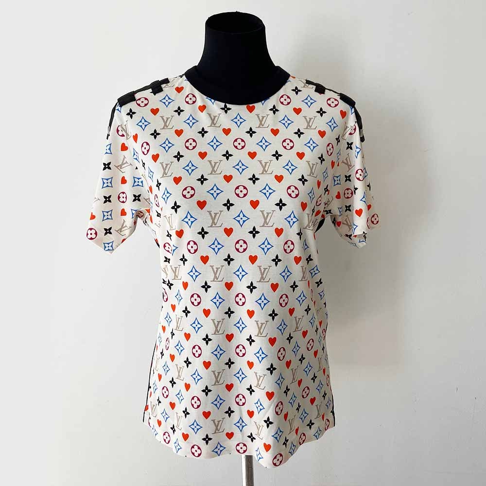 Louis Vuitton Game On Contrast Back Cotton T-Shirt - BOPF | Business of Preloved Fashion