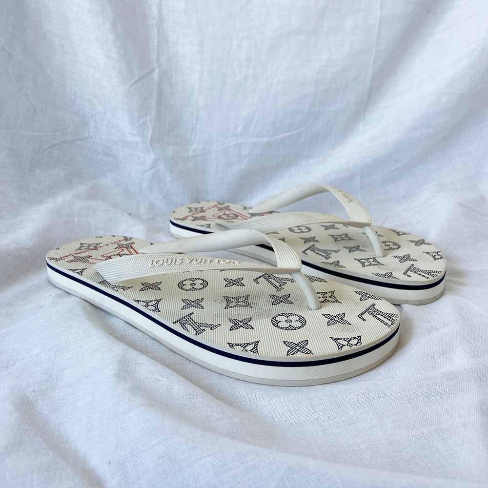 Louis Vuitton HAVE A VUITTON DAY Monogram Rubber Sandal, 7 - BOPF | Business of Preloved Fashion